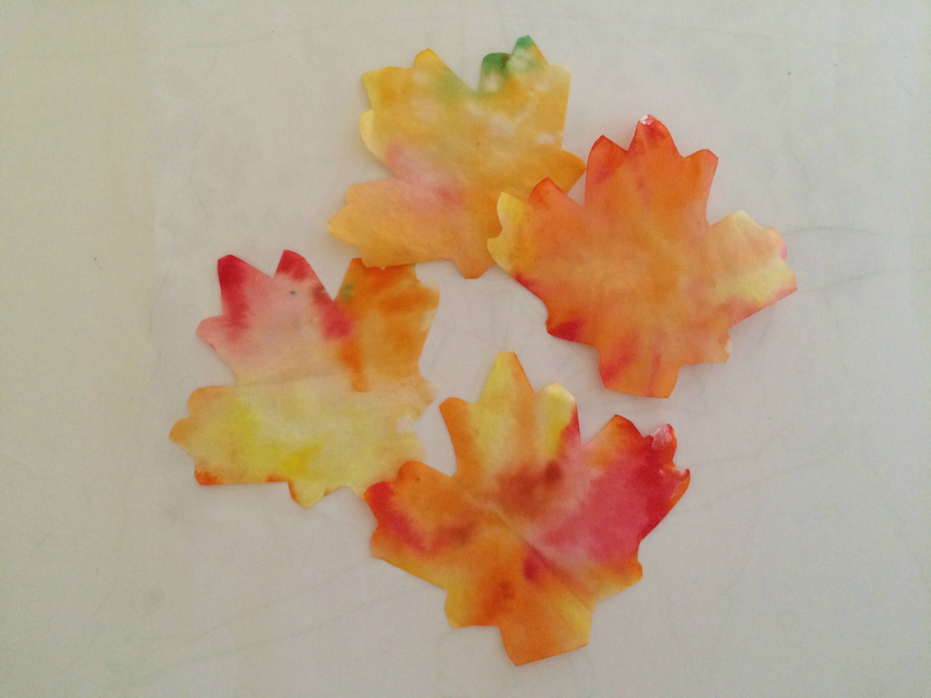 DIY Coffee Filter Fall Leaf Banner Pickle Moncton